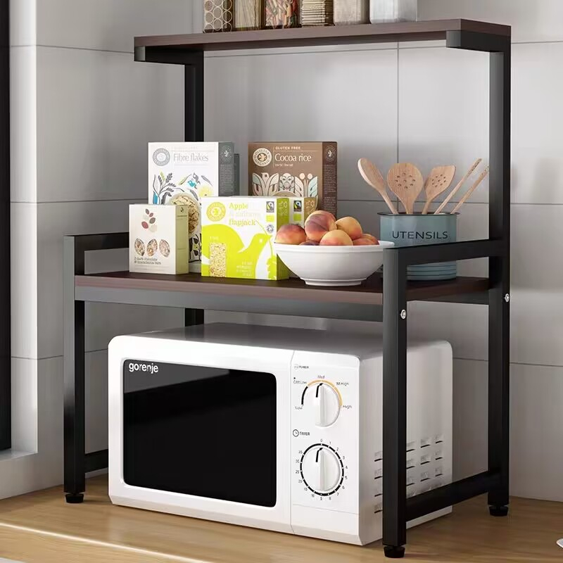 Rice Cooker Oven Microwave Bracket Kitchen Shelf Seasoning Storage ...