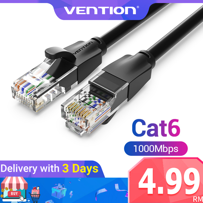 Vention CAT6 Cable UTP 1000Mbps RJ45 Gigabit Network Lan Cable