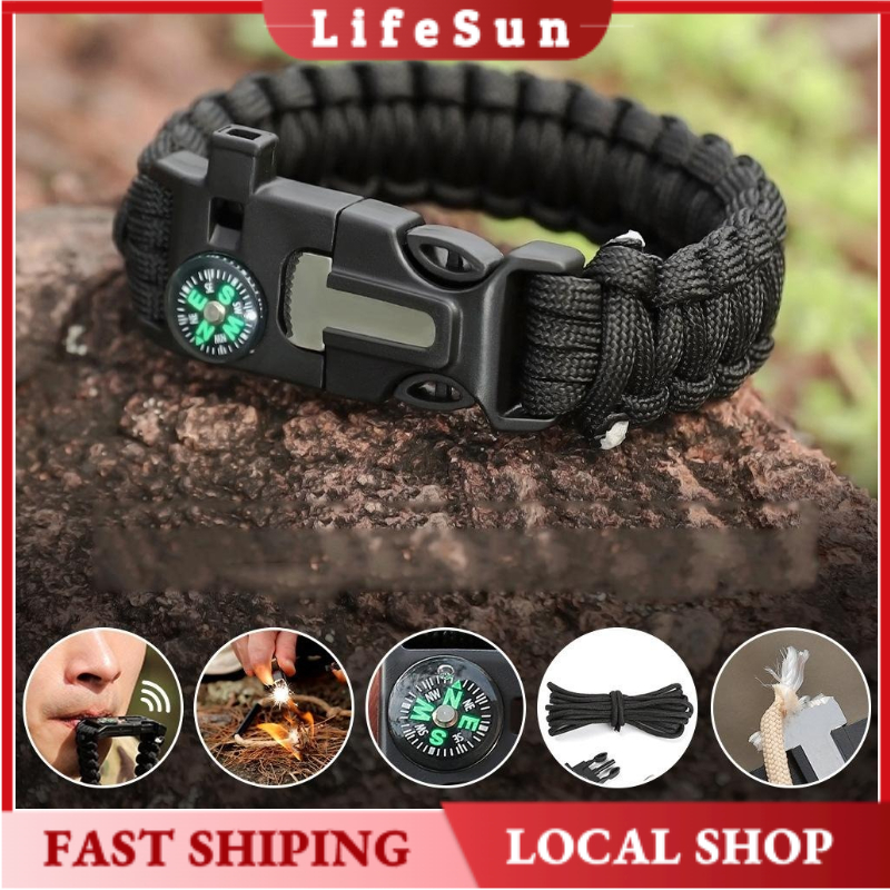 [LOCAL LIFE] Multifunction Survival Paracord Bracelet Outdoor Camping