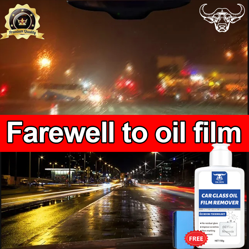 CAR GLASS OIL FILM REMOVER WINDSHIELD WINDOW CLEANER OIL FILM STAIN REMOVER  1:50 150ML PENCUCI PENGILAT CERMIN KERETA