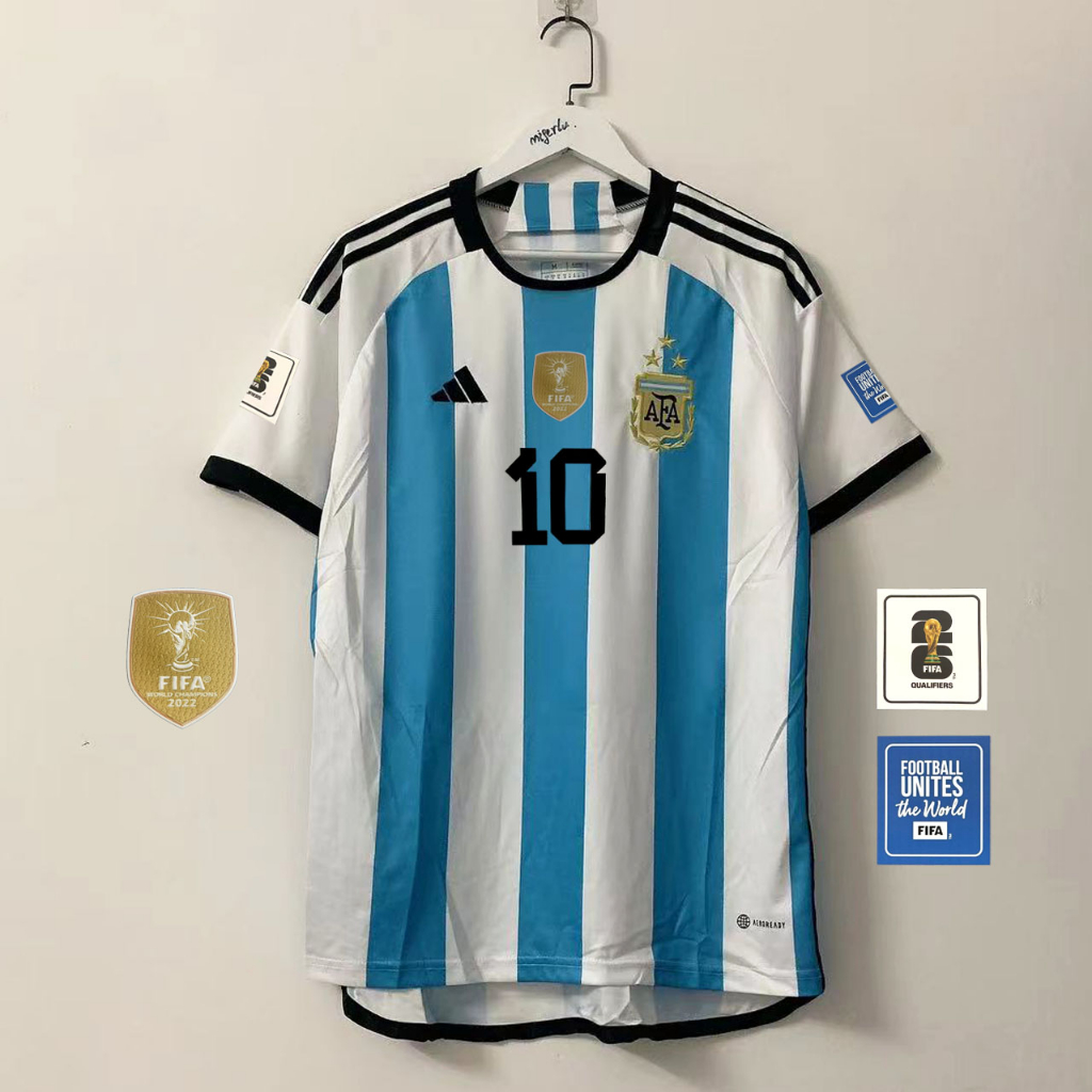 Adidas Argentina Home Shirt with Messi 10 Printing 2022-2023