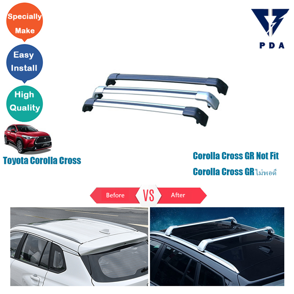Toyota Corolla Cross Car Roof Rack Cargo Carrier Luggage Cross Bar