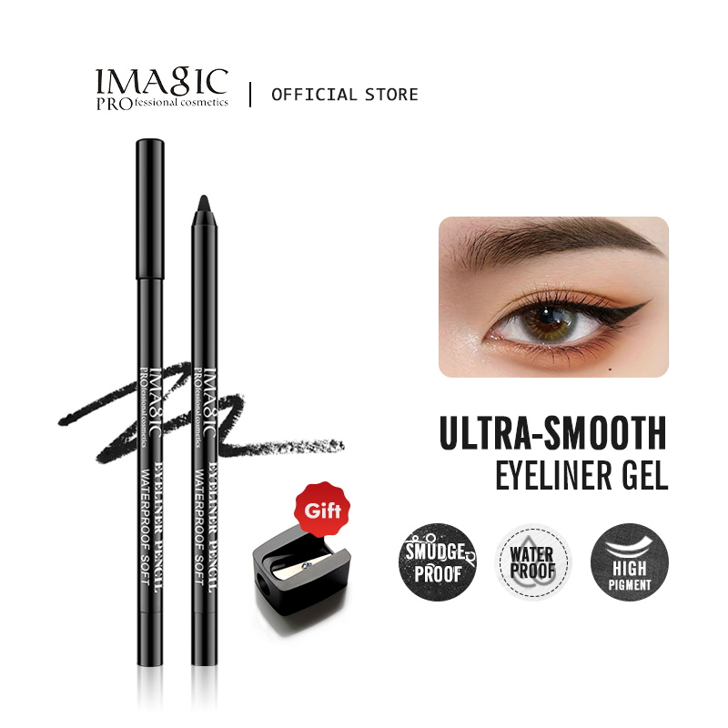 IMAGIC Waterproof Eyeliner Pencil Black Eye Liner Long Lasting Pen Eye