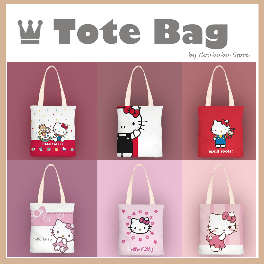 Sanrioed HelloKitty Bag Retro Brown Women's Bag Cartoon Print Handbag  Shoulder Crossbody Pillow Bag PU Leather Material Pre-sale - AliExpress