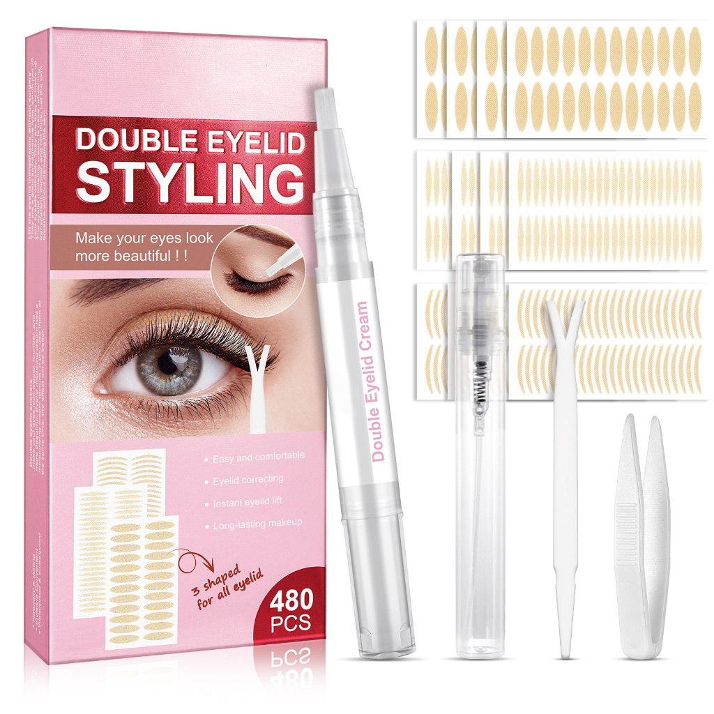 ELAIMEI Double Eyelid Sticker Sticks When Touching Water 480 Stickers