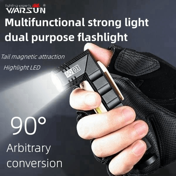 Warsun Sq Led Strong Light Rechargeable Flashlight Outdoor Lighting