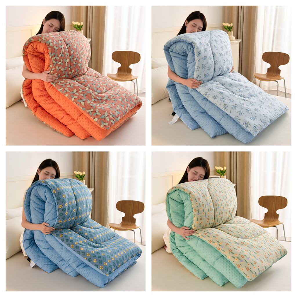 Thick quilt in winter Sleep Essentials Lofty Microfil Quilt Queen King Size Quilt Office Silky