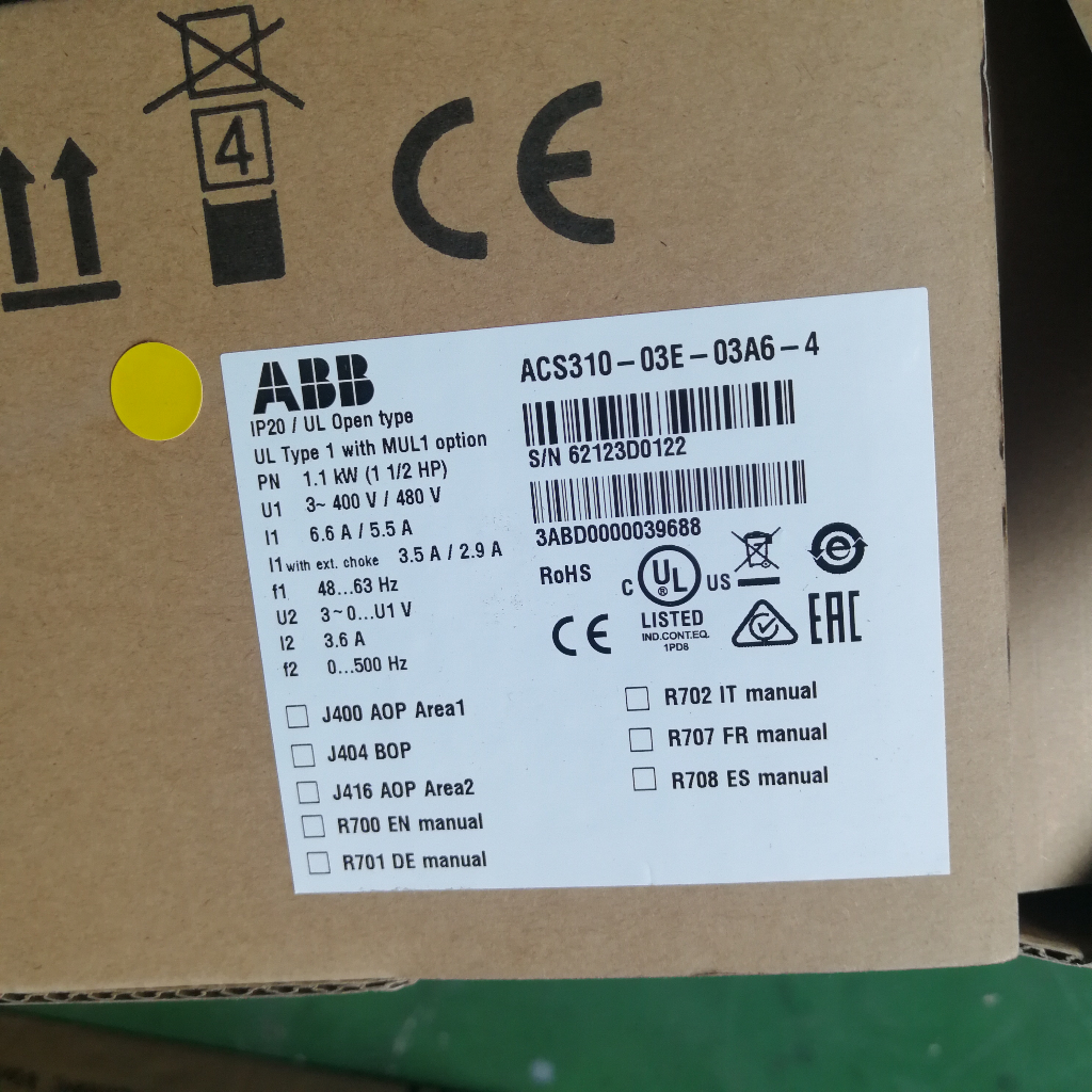 Abb Inverter ACS310-03E-01A3-4 ACS310-03E-02A1-4 ACS310-03E-02A6-4 ...