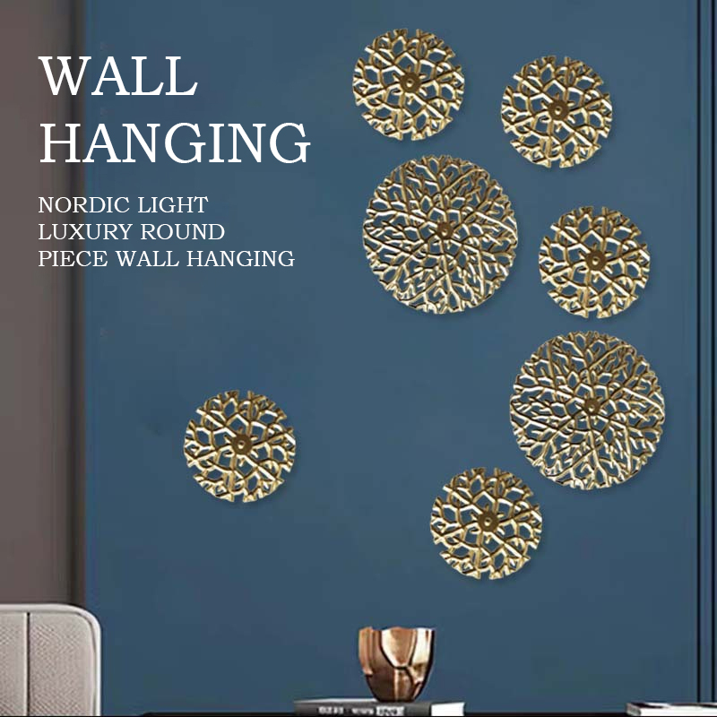 Living Room Wall Display Paintings Iron Wall Decorations Aesthetic Wall ...