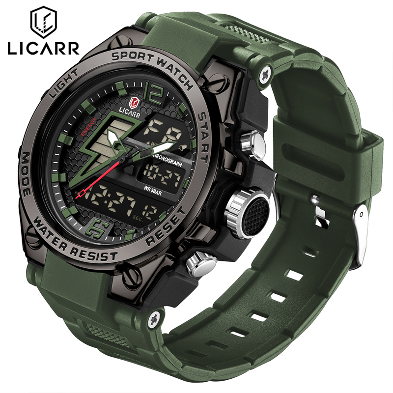 Men's Watches LICARR Brand Fashion Waterproof Casual Military Sport Men ...