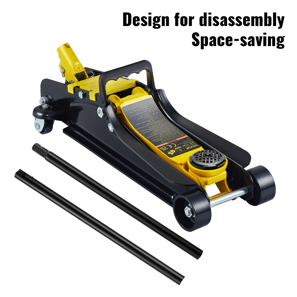 VEVOR 2.5 Ton Low Profile, HeavyDuty Steel Racing Floor Jack with