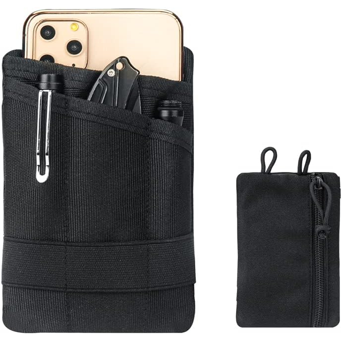 EDC Pocket Organizer, Mini Tool Pouch with 4 Pockets for cell phone