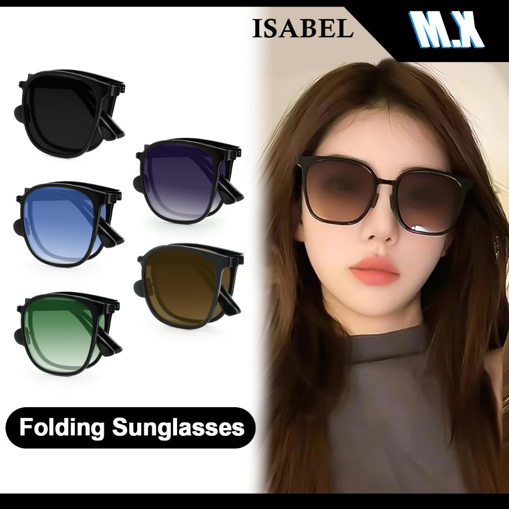 Folding Sunglasses MX STUDIOISABEL UV Protection sunglasses for Round