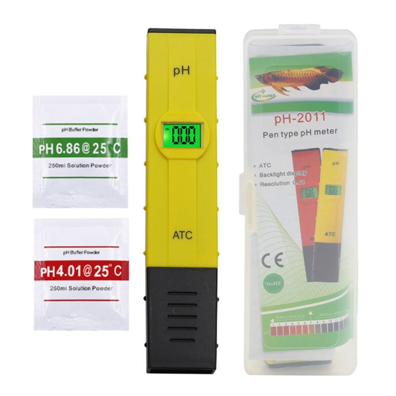 PH Meter for Water PH Tester Digital PH Pen 0.01 High Accuracy PH