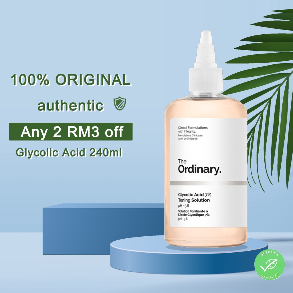 The Ordinary Glycolic Acid 7 Toning Solution 240ml Brightening