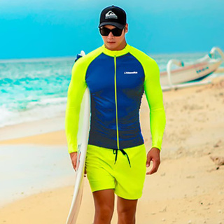 Men's Rash Guard Long Sleeve Rashguard UV Sun Protection Swimwear