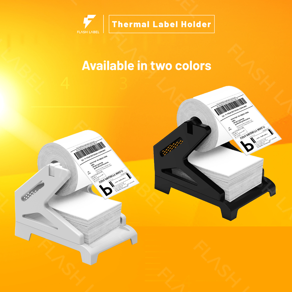 Flashlabel Thermal Barcode Paper Holder, 2 in 1 FanFold Roll External