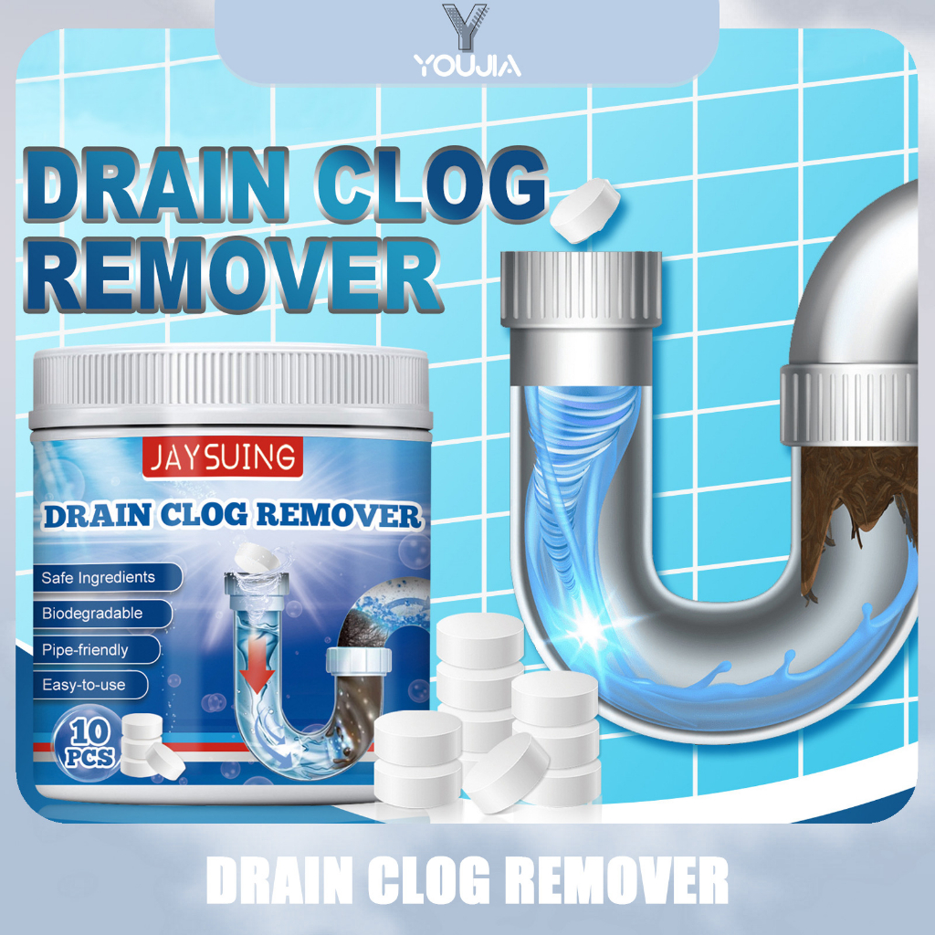 Jaysuing Strong Drain Cleaners Drain Sink Pipe Basin Toilet Kitchen