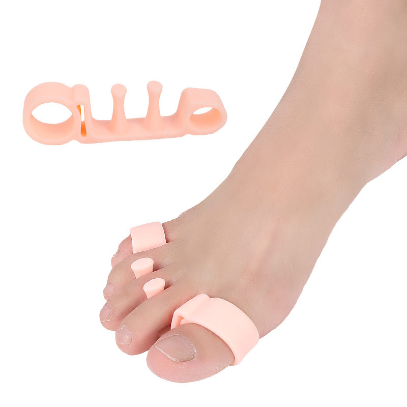 Hot Sale 1 Pair Soft Silicone Toe Separator Separator Straightener Tool ...