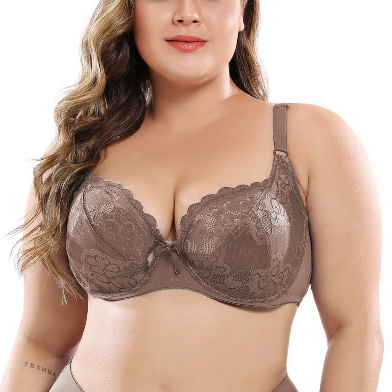 Softrhyme Full Coverage Lace Bras For Women Plus Size 36 46e Sexy