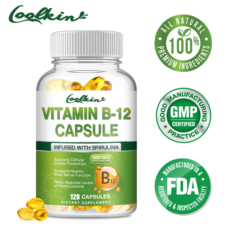 Vitamin B12 Capsules Healthy Mood, Energy, Heart and Eyes Shopee