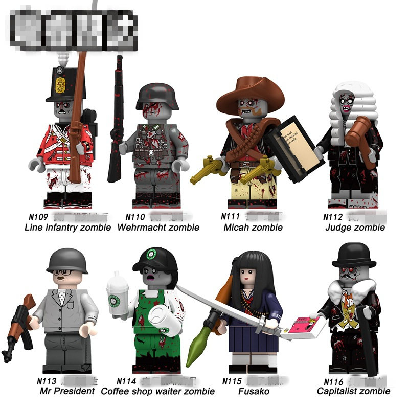 Halloween Zombie New Set Mini Block Toys Building Bricks Figures N109 ...