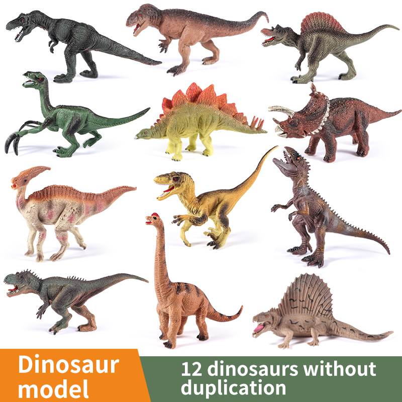 Hollow Plastic Jurassic Small Dinosaur Model Toy Tyrannosaurus Rex Triceratops Brachiosaurus