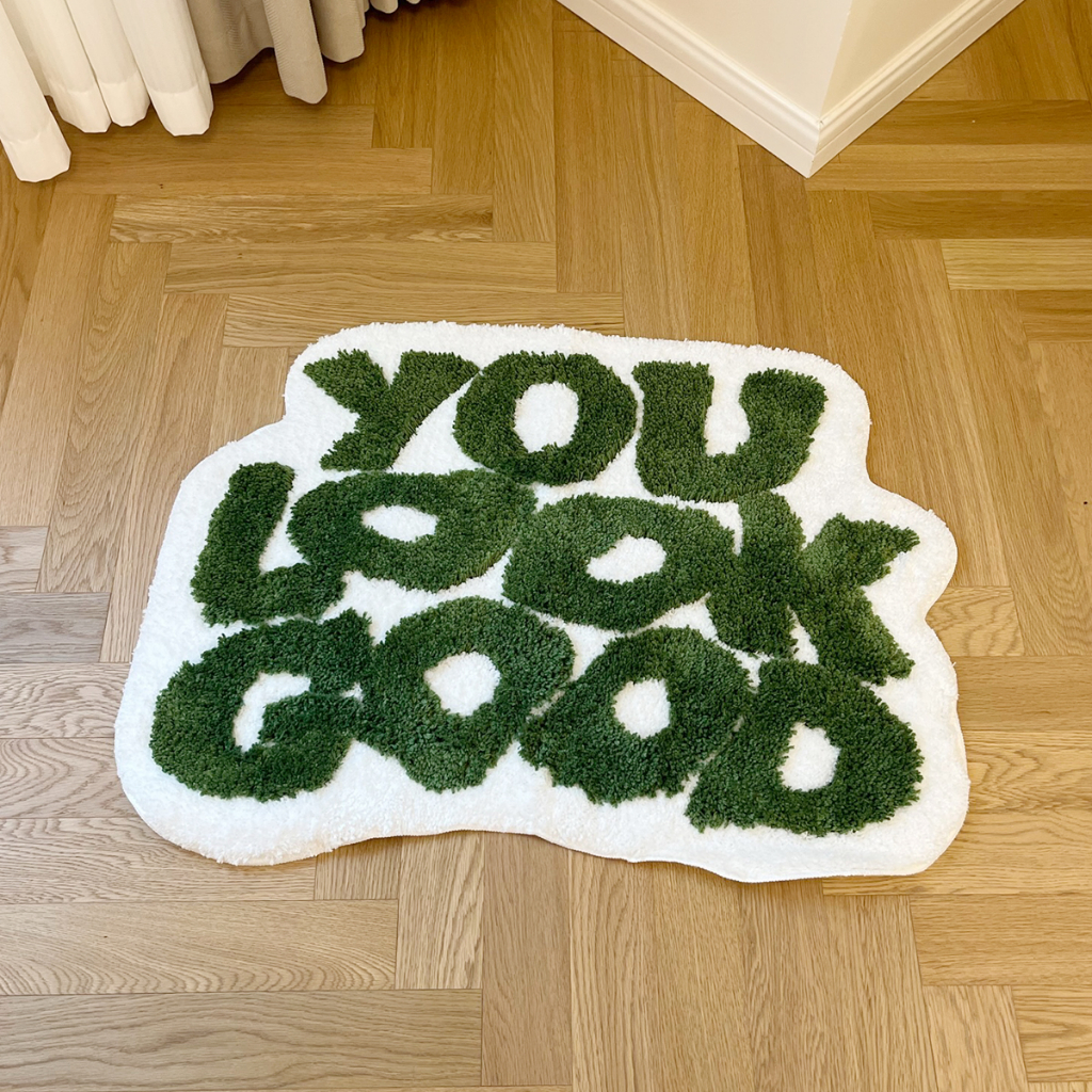 You Look Good Tufted Rug Girls Room Decor Gothic Home Decor Bathroom ...