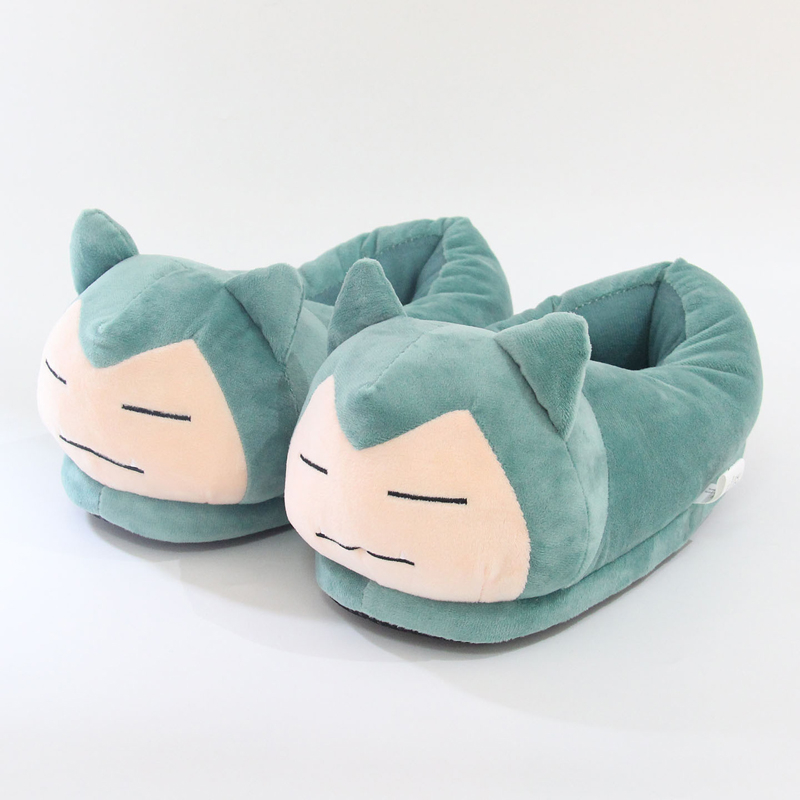 28cm Japan Anime Pokemon Snorlax Slippers Plush Cartoon Cosplay