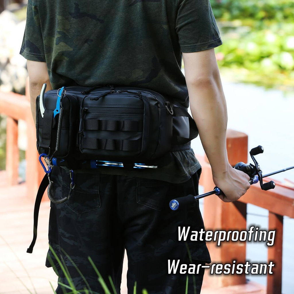 Fishing Bag Beg Pancing Mancing Multifunction Waist Bag Box Waterproof Large  LightWeight Heavy Duty Tahan Lasak