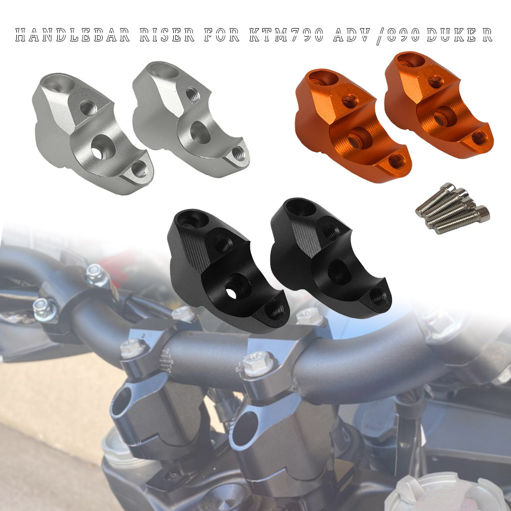 For 2020 2022 2023 KTM 890 Duke R 790 ADV Adventure Handlebar Riser 11/