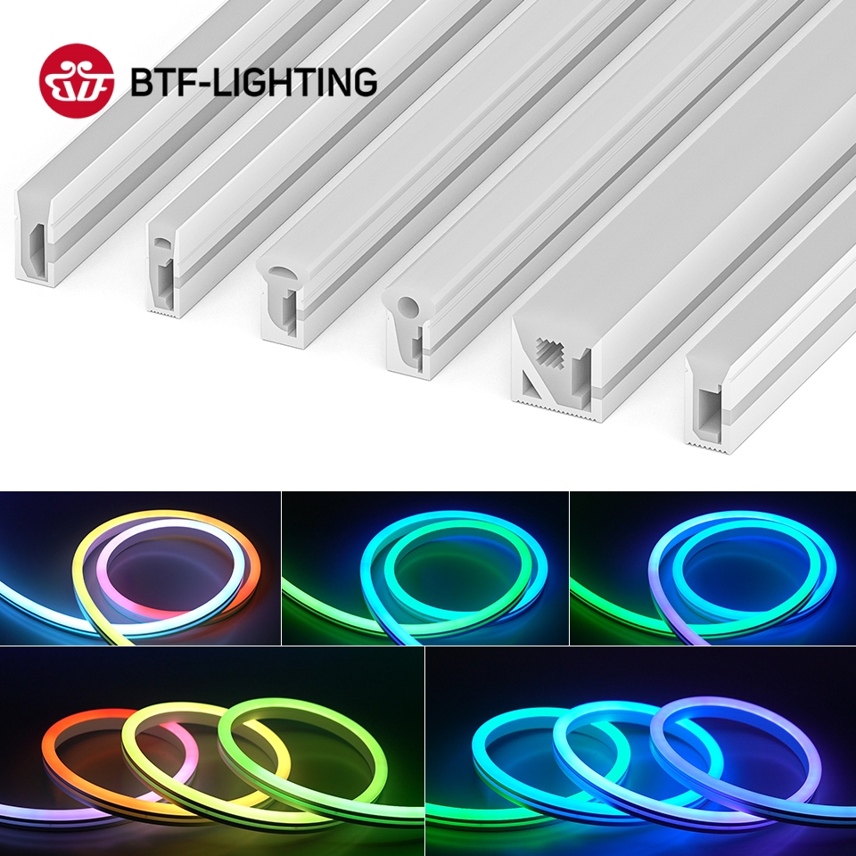 BTF-LIGHTING LED Neon Rope Tube Side Light Square SK6812RGBW WS2811 ...