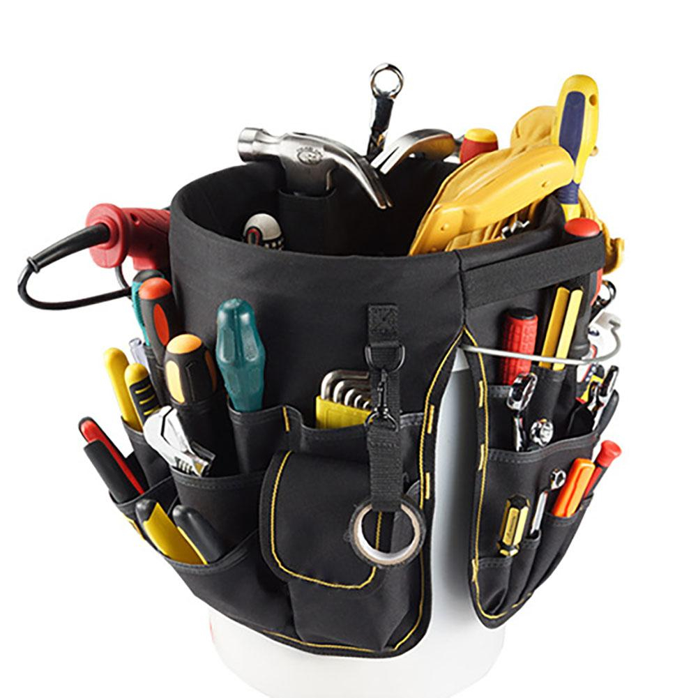 2023 New Bucket Tool Bag MultiFunction Tool Belt Bag Oxford Cloth