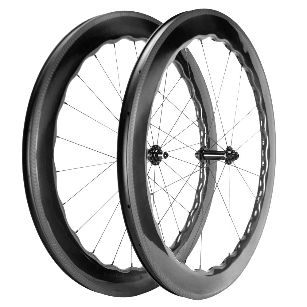 700C Road Bike Carbon Wheelset 65mm 25mm Clincher Bicycle Carbon Wheels