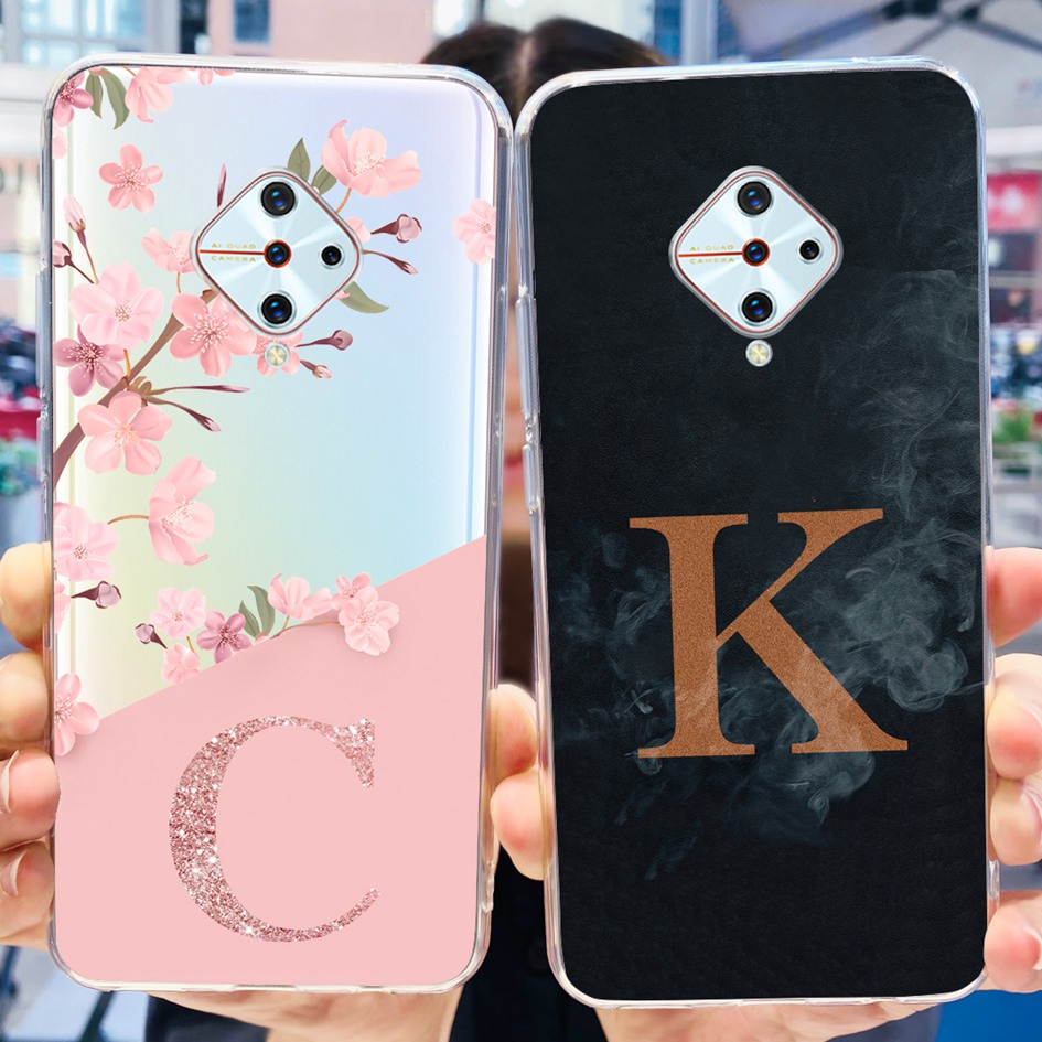 For Vivo S1 Pro 1920 Soft Case Fashion Flower Letters Transparent Slim  Cover For Vivo S1Pro X50 Lite Silicone Soft Casing | Shopee Malaysia