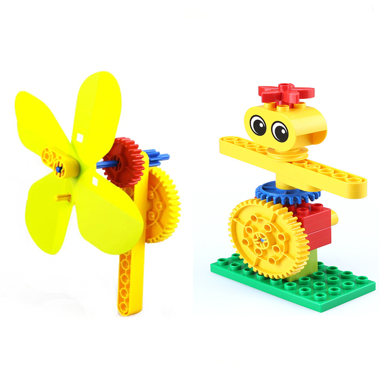 MOC Hand Fan Compatible 9656 Large Particle Building Blocks Baby DIY ...