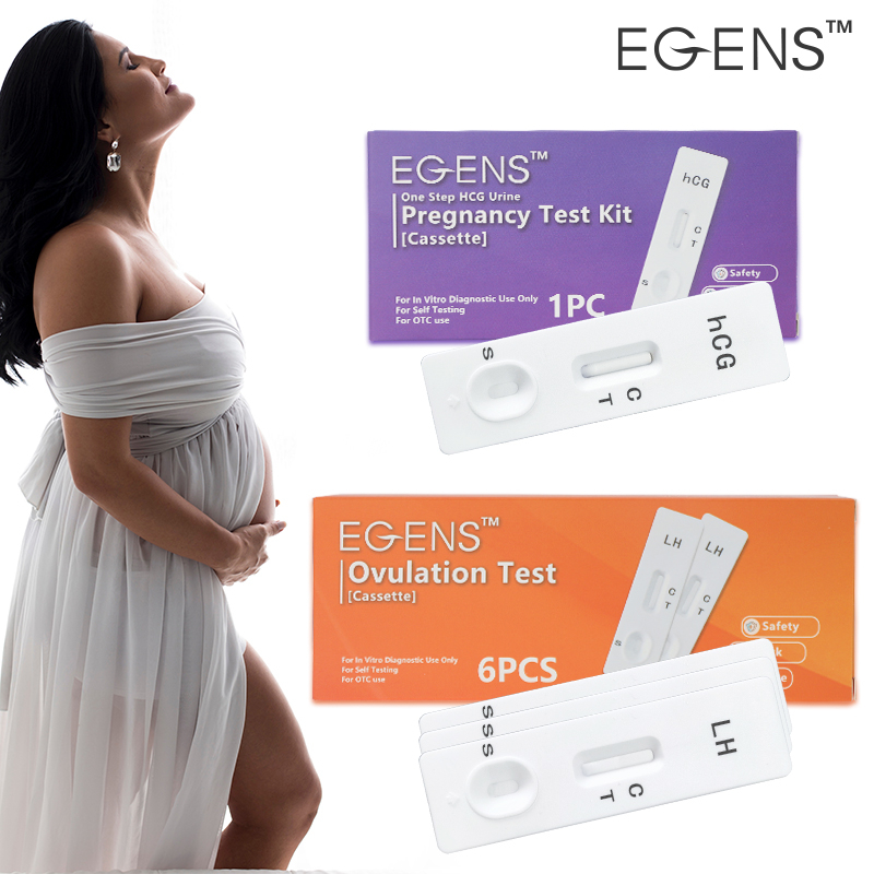 Egens 1 Hcg Cassette6 Lh Cassette Pregnancyovulation Test Kit With Free Urine Cup Shopee 7460