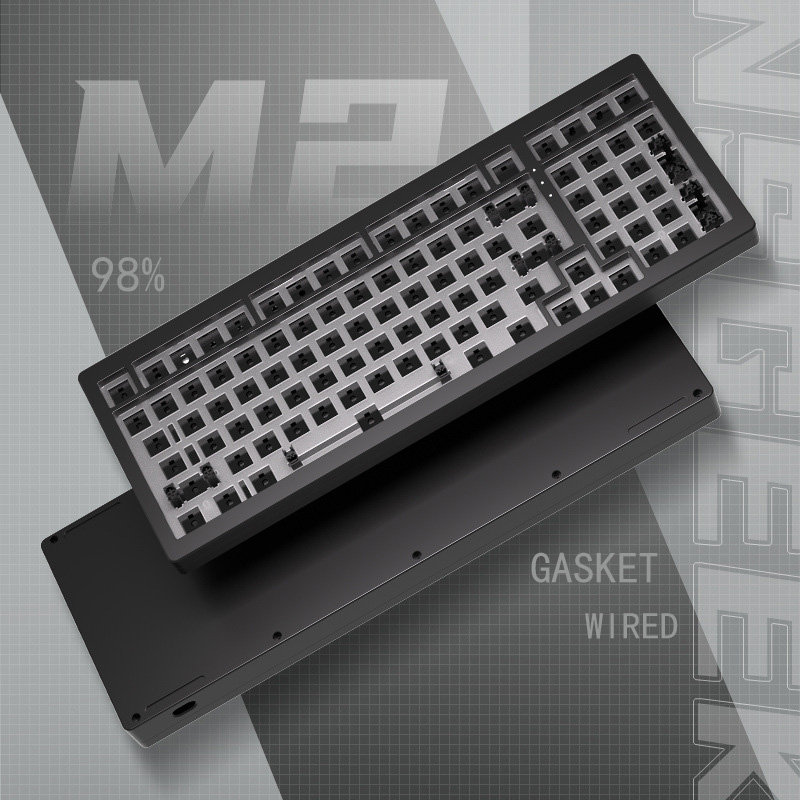 -LW- MONSGEEK M2 98% Aluminum Alloy Keyboard Hot Swap Wired RGB ...