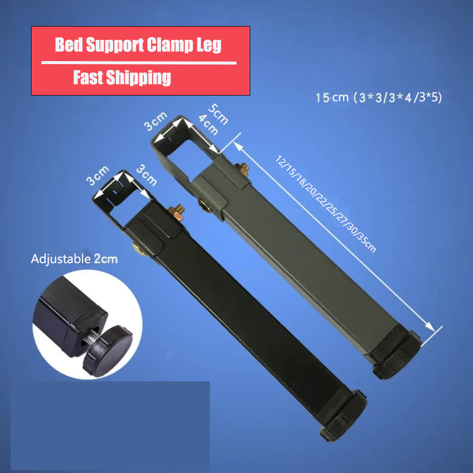 【Ready Stock】12~35CM Row Frame Bed Leg Support Column 3×3/3×4/3×5 Clamp ...