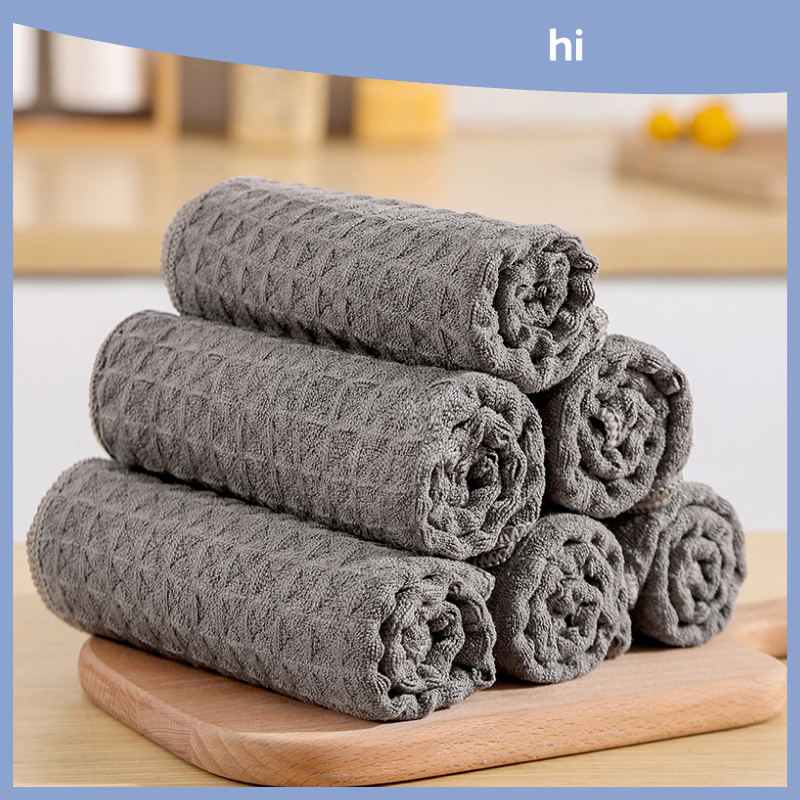 HI HOMES Waffle Rag Commercial Coffee And Milk Tea Shop Bar Cleaning ...