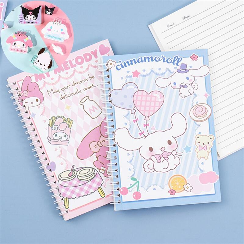 60 Sheets A5 Sanrio Hello Kitty Notebook Cinnamoroll My Melody Kuromi ...