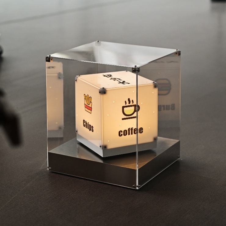 Customized Signboard Light Box Floorstanding Rotating Light Box