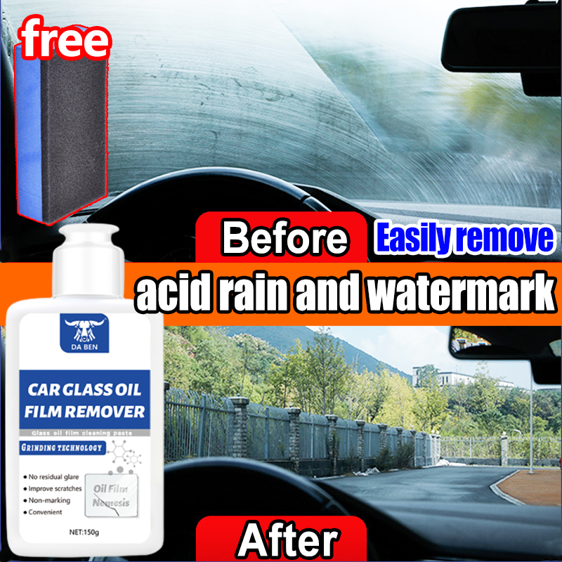 Car Cleaner Glass Oil Film Remover Windshield Cleaning Liquid Remove Stains  150g