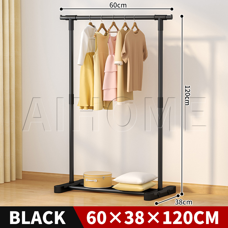 Single Pole Garment Rack Single Pole Clothes Hanging Rack Rak Pakaian ...