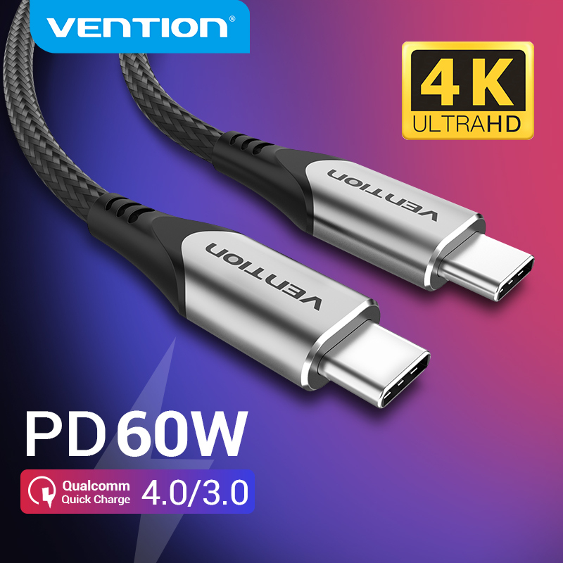 Cavo USB Type-C 60W 2 Pezzi – Nylon Intrecciato, Ricarica Rapida E Sincronizzazione Dati – Compatibile Universale