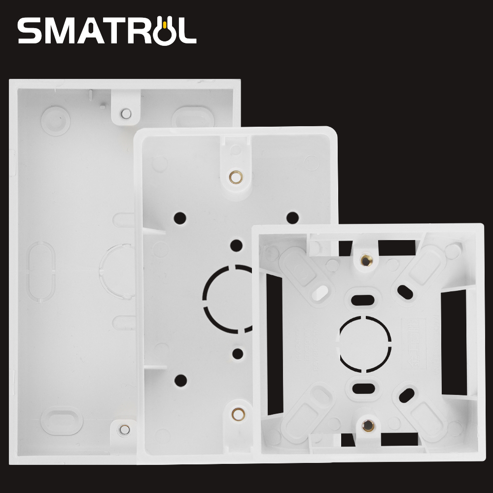 SMATRUL PVC NUT BOX SWITCH BASE SWITCH BOX SOCKET SURFACE MOUNTED PVC ...