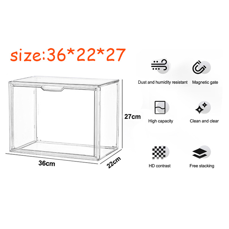 AirColumn Transparent Storage Box Acrylic Display Box Handbag Storage Organizer Book