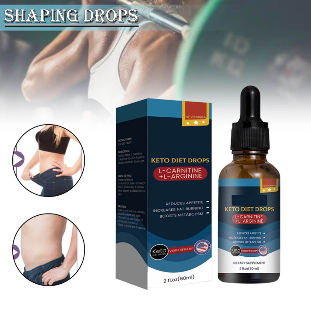 Keto Diet Drops Belly Fat Burner Weight Loss Body Slimming for Men