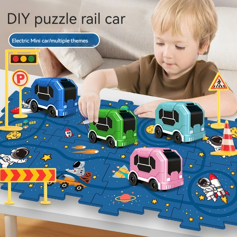 [Ready Stock]益智轨道车 puzzle rail car puzzle car rail car puzzle rail car