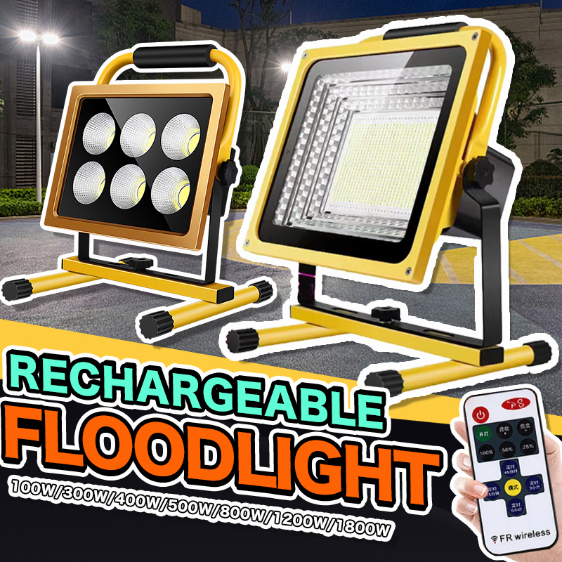 [Ready Stock ]1800W/729LED Portable Rechargeable LED Floodlight